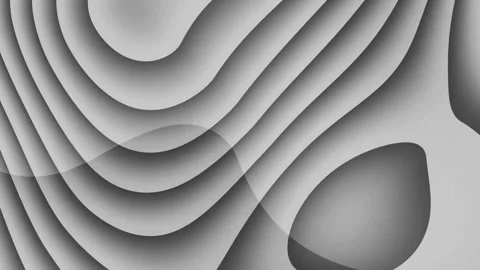 Abstract moving grey liquid waves background loop Stock Footage 332707484