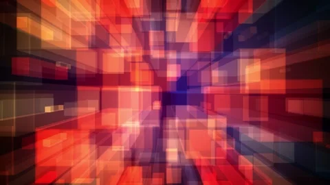 Abstract Moving Grid Blocks Background 库存影片 348020286