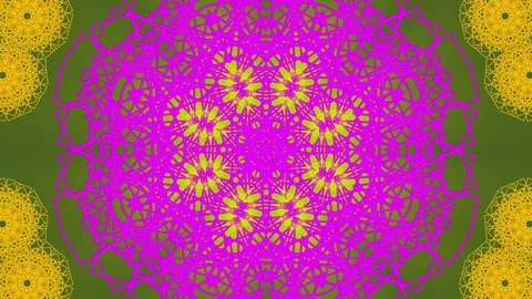 Abstract Moving Grid Flowers Stock Footage 73578233