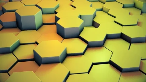 Abstract moving hexagon background. 4K Stock Footage 125796479