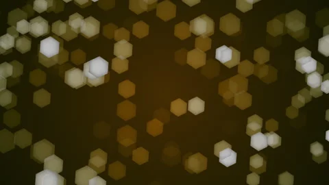Abstract moving hexagonal pattern background yellow Stock Footage 272214640