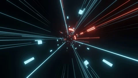 Abstract moving high tech lines and binary geometry data. Stock Footage 116794508