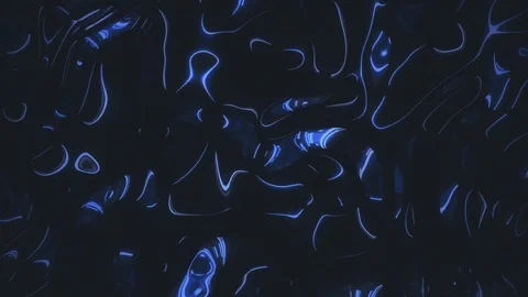 Abstract moving holographic waves with blue iridescent foil texture background Vídeos de archivo 125686352