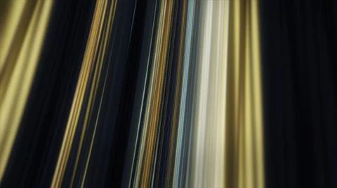 Abstract moving light beams of different colors on black background, seamless Stock Illustration