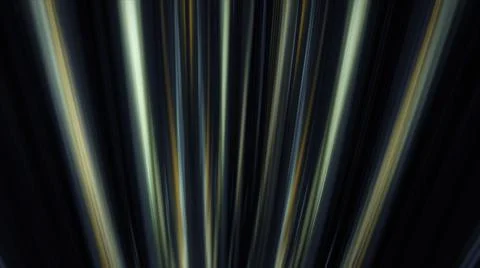 Abstract moving light beams of different colors on black background, seamless Stock Illustration