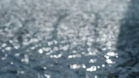 Abstract moving lights on a water surface Stock Footage 78066418