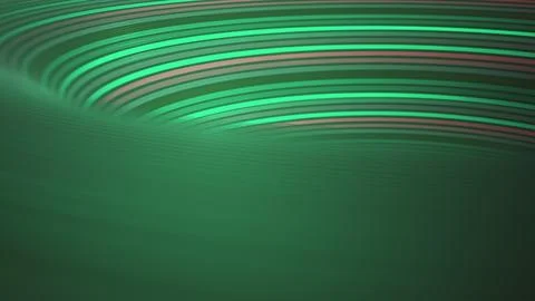 Abstract moving lines in green イラスト素材