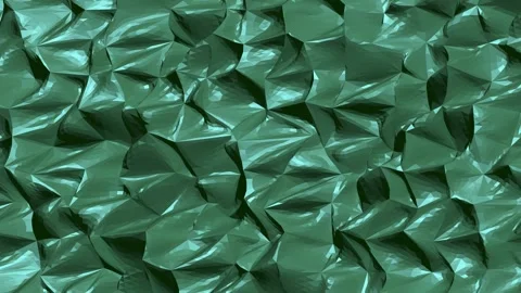 Abstract moving liquid surface with low poly geometric ripples Stock Footage 340147944