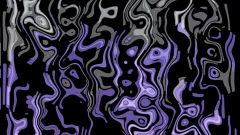 Abstract moving merging lines, on a black background Video stock 257785634