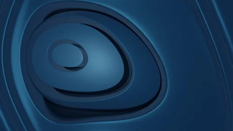Abstract moving ovals dark blue background Stock Footage 249934169