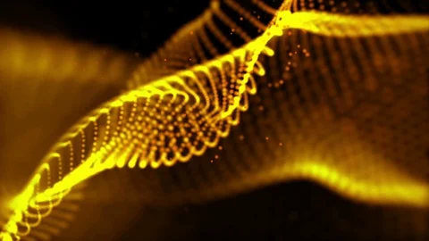 Abstract moving particle wave background Stock-Footage 125266633