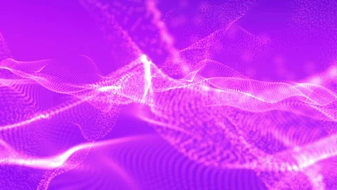 Abstract moving particle wave background Stock-Footage 125332468