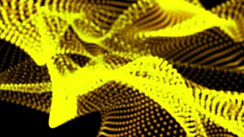 Abstract moving particle wave background Stock-Footage 127166294