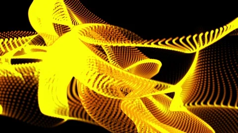 Abstract moving particle wave background Stock-Footage 127296674