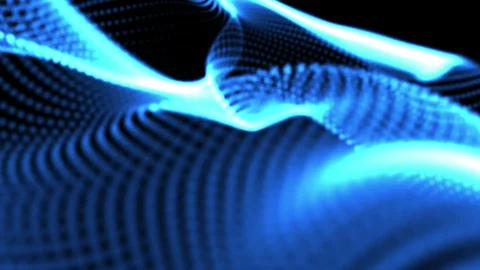  Abstract moving particle wave background Stock Footage 127578691