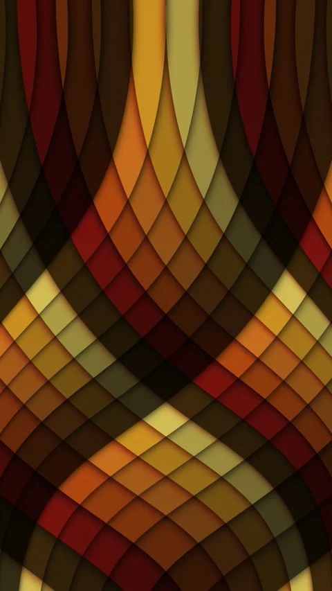 Abstract moving patterns of curves and lines in red-brown colors Stock Footage 341603978