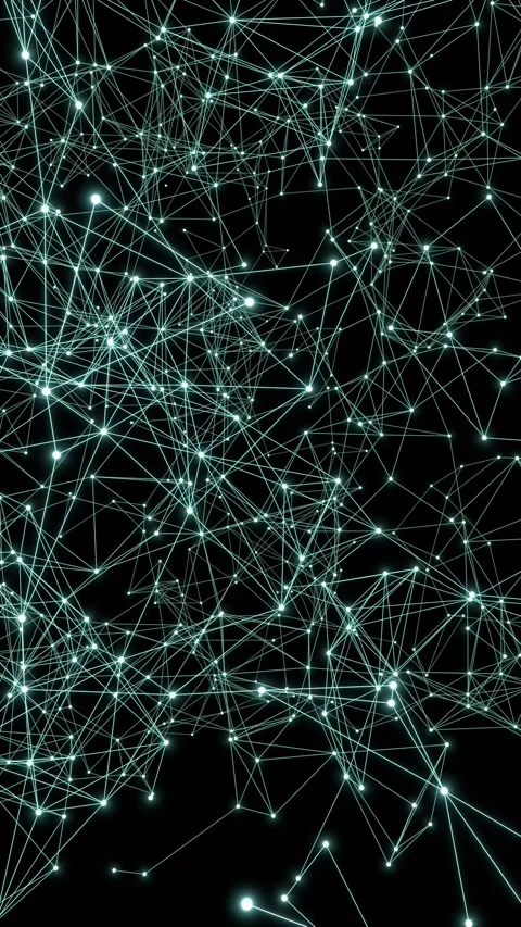 Abstract moving polygon network, connections, wire, system. Stock Footage 320914006