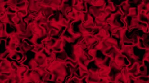 Abstract moving round elements on red background. Seamless liquid animation for 動画素材 185647228