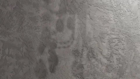 Abstract Moving Shadows on Textured Gray Wall. Stock Footage 341396143