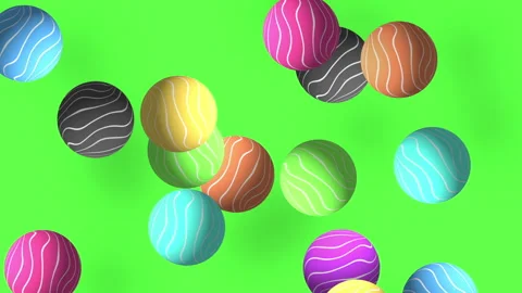 Abstract Moving Spheres Background Animation Stock Footage 339907633