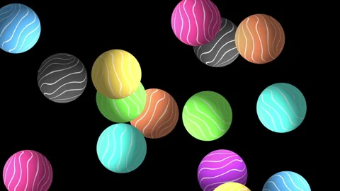 Abstract Moving Spheres Background Animation Stock Footage 339907640
