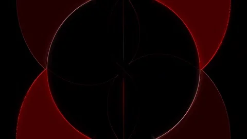 Abstract moving stripes flashing with shining light dots. Animation with circles 스톡 동영상 313145149