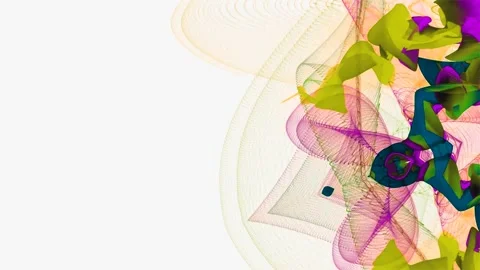 Abstract moving substance on white background Stock Footage 231840479