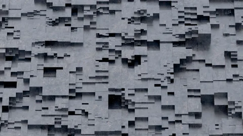 Abstract moving surface. Moving background. 3D render Stock Footage 130874990