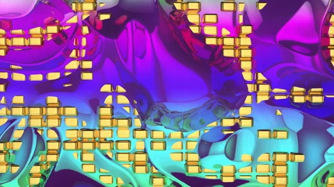 Abstract moving surface. Moving background. 3D render 库存影片 134574006