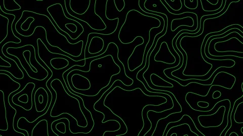 Abstract moving topographic line map terrain contour background Stock Footage 262723338