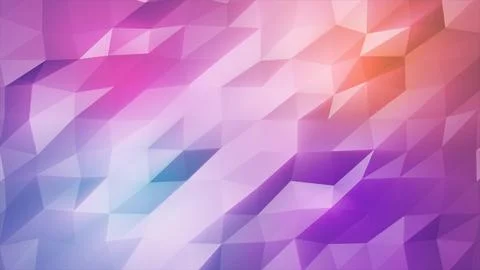 Abstract moving triangles blue purple low poly digital futuristic. Abstract.. Stock Illustration