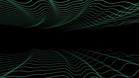Abstract Moving Wiggle Line Background with Smooth Animation, abstract wiggle li Stock Footage 301283052