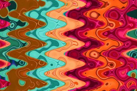 Abstract mulricolored zig zag pattern 스톡 일러스트
