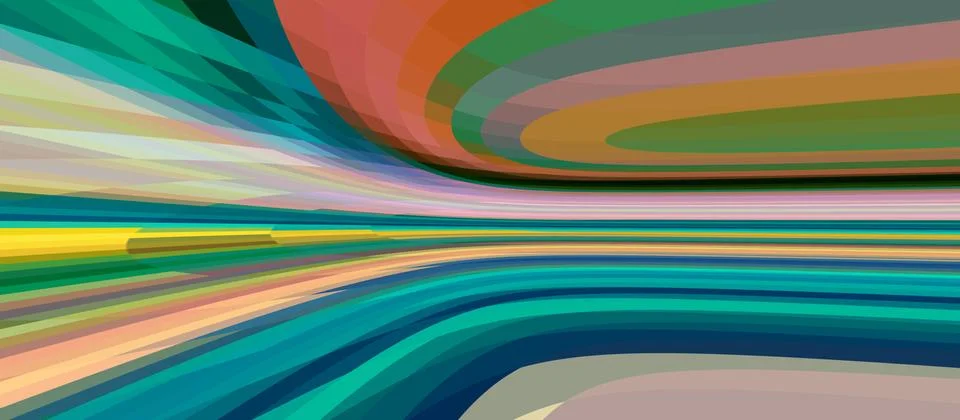 Abstract multi color fresh background screensaver for news information TV cha Illustrazione stock