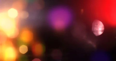 Abstract multi color light pulses and glows leaks bokeh motion background Stock Footage 98416987