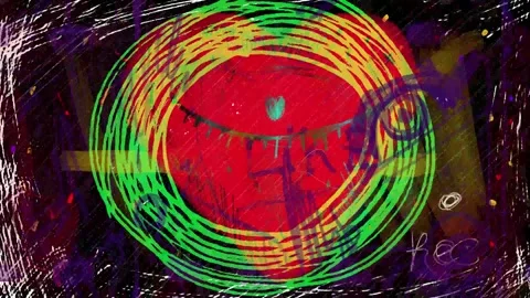 Abstract multi-colored background with scratches and overflows of shapes. Stock Footage 246224939