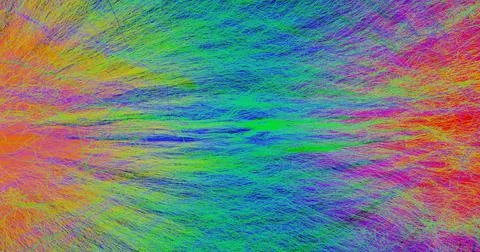 Abstract multi-colored background of threads 3d rendering Stock Illustration
