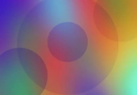 Abstract multi-colored circles for the background. Stock Illustration