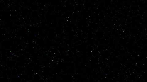 Abstract multi-colored dot particles flowing through the camera. Modern backgrou Stock-Footage 247693475