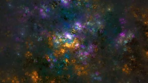 Abstract multi-colored fractal background Stock Illustration