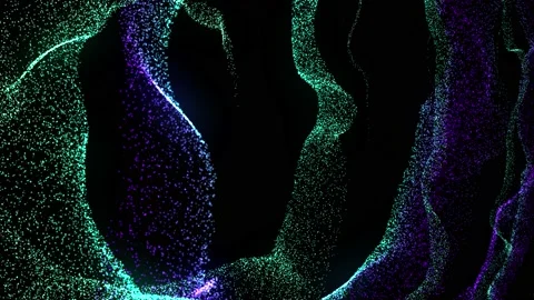 Abstract Multi Colored Magic Wave Hypnotic Seamless Looped Composition. Vídeo Stock 219019029