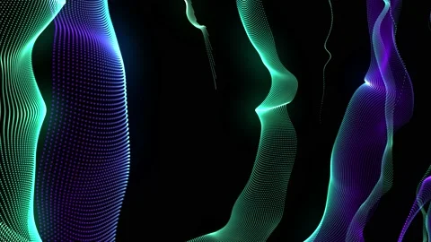 Abstract Multi Colored Magic Wave Hypnotic Seamless Looped Composition. Stock-Footage 219019083