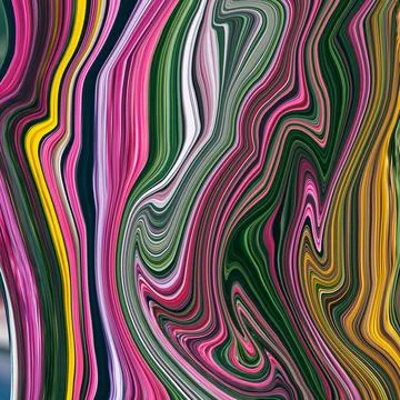 Abstract multi-colored paint background. Acrylic texture with marble pattern. Stock Illustration