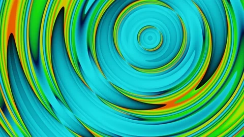 Abstract multi-colored shimmers of circles in green blue colors Vídeo Stock 187475790