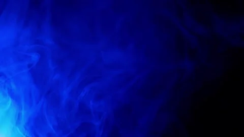 Abstract Multi Colored Smoke Rising And Swirling On Black Background Stock Footage 330114932