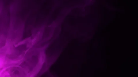 Abstract Multi Colored Smoke Swirling Softly On Black Background 库存影片 330116140