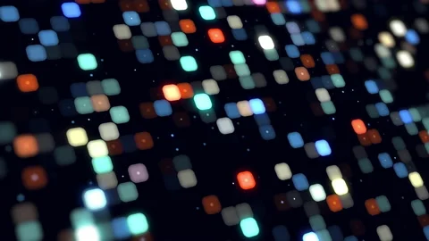 Abstract multi colored square and dots motion graphics background. 4k Video stock 238788446