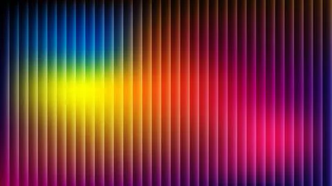 Abstract Multi-Colored Vertical Gradient Stripes with Glowing Neon Light Stock Illustration