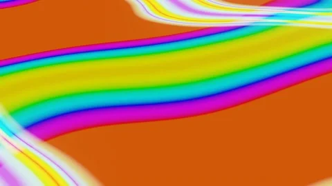Abstract multi-colored waves extending into the distance Stock Footage 186275397