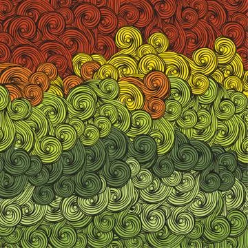 Abstract multi-colored waves pattern. vector, eps8 Illustrazione stock